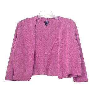 Eileen Fisher Pink Open Front Cardigan